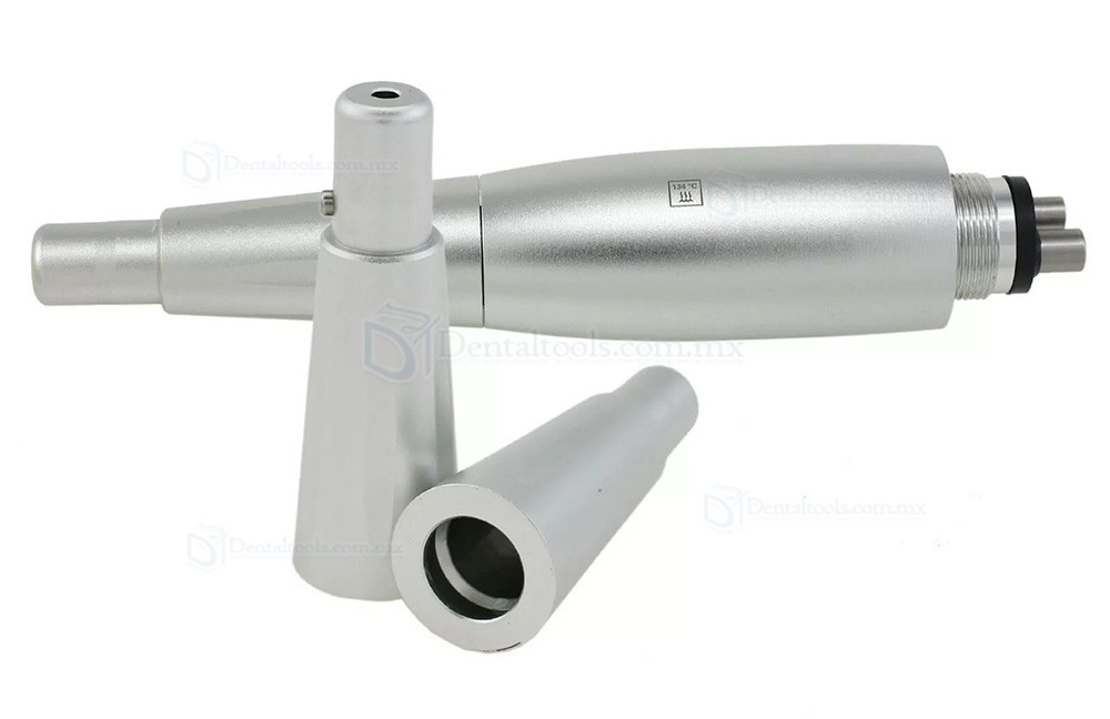 Pieza de mano para profilaxis dental (kit de micromotor neum&aacute;tico de 4 orificios + 3 cabezales)